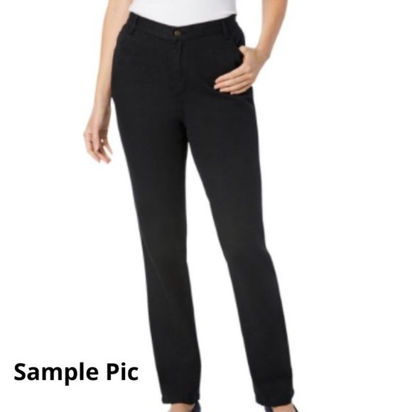 Woman Within Only Necessities Black Women's Pants Plus Size 3XL RN 88842 - Picture 1 of 10
